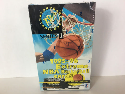 1995-96 Topps Stadium Club Series 1 Extreme NBA Basketball Cards sealed box