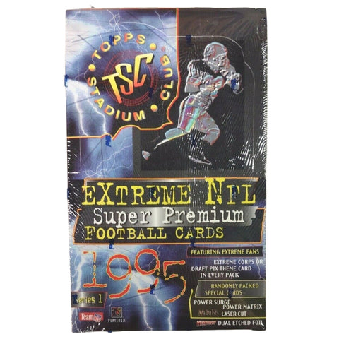 1995 Topps Stadium Club Extreme NFL Super Premium Cards sealed box