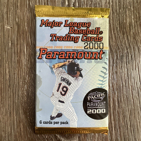 Pacific Paramount 2000 MLB Cards Sealed Pack