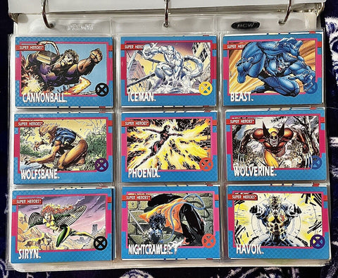 1992 Impel Marvel Complete Base Card Set 1-100