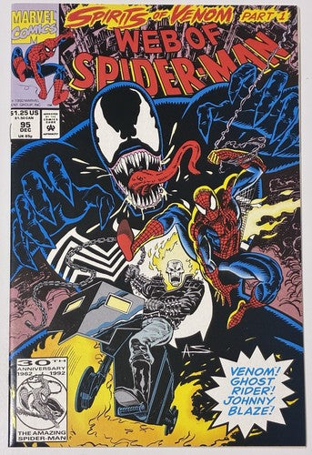 Web of Spider-Man #95 1992 (NM) Spirits of Venom Pt 1