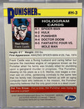 Marvel Universe - 1991 Impel: Hologram H-3 PUNISHER