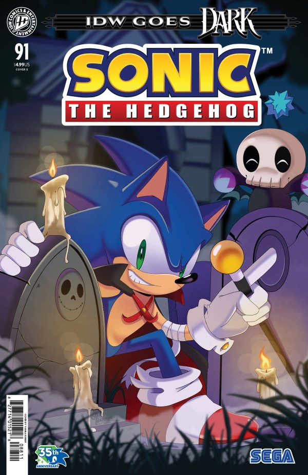 Sonic the Hedgehog (2026) #91 Cover E Yamila Kareh IDW Goes Dark Variant NM