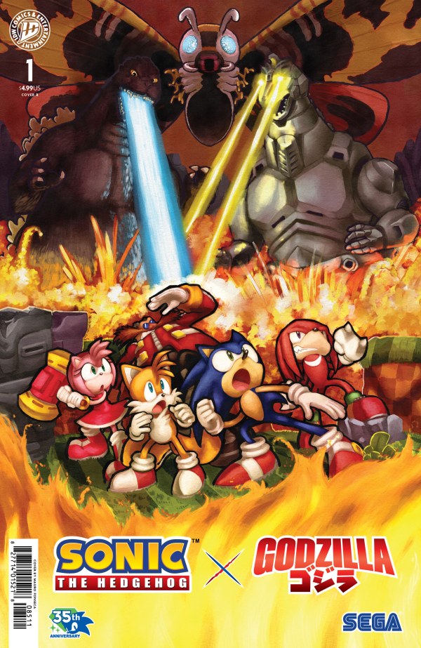 Sonic the Hedgehog x Godzilla (2026) #1 Cover B Mauro Fonseca Variant NM