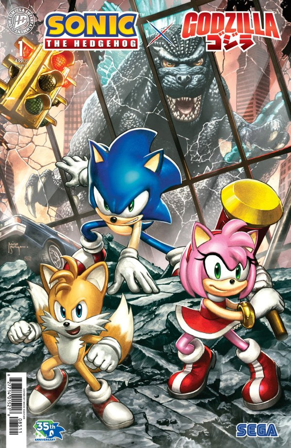 Sonic the Hedgehog x Godzilla (2026) #1 Cover E Mico Suayan Variant NM
