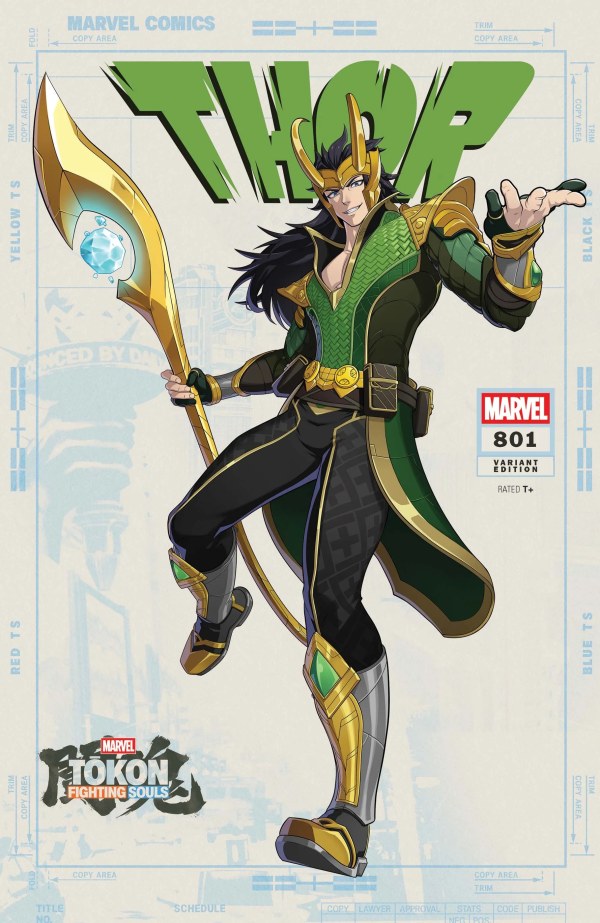 Thor (vol 7) #801 Marvel Games Marvel Tōkon: Fighting Souls Variant NM