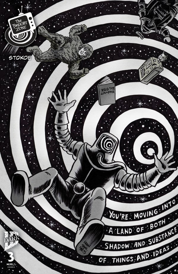 The Twilight Zone (2025) #3 Cover B Francesco Francavilla Black & White Connecting Variant NM