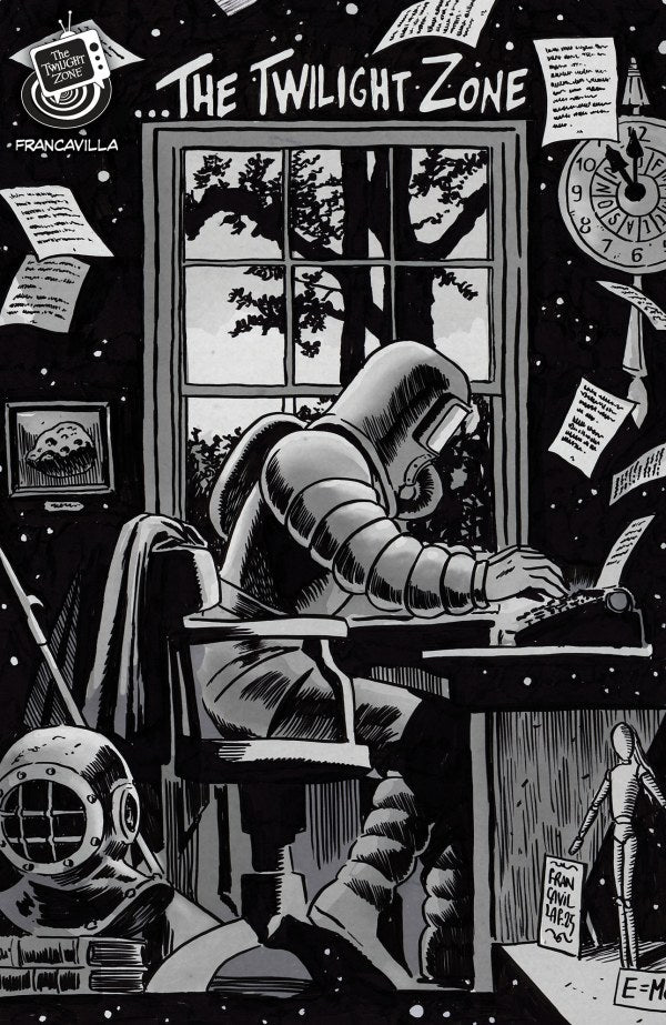 The Twilight Zone (2025) #5 Cover B Francesco Francavilla Black & White Connecting Variant NM