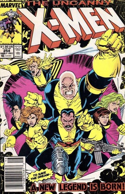 Uncanny X-Men #254 Newsstand Edition
