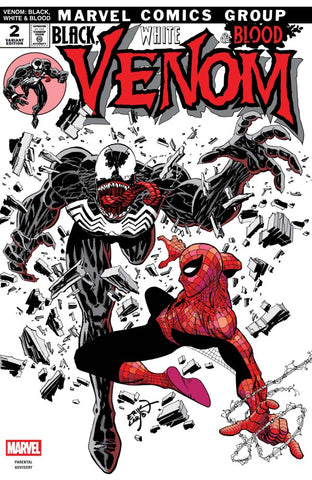 Venom (2025) Black, White & Blood #2 Erik Larsen Variant NM