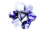 Old School 7 Piece DnD RPG Dice Set: Vorpal - Purple & Grey