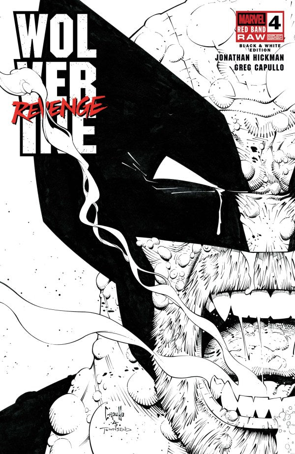 WOLVERINE REVENGE – Red Band Raw: Black & White Edition #4 NM