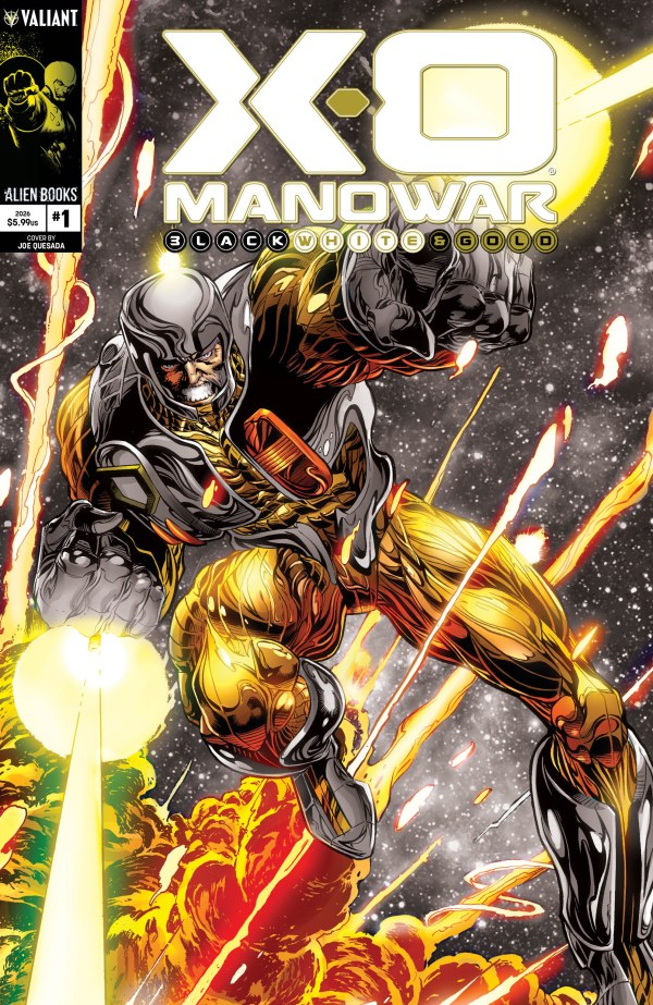 X-O Manowar: Black, White, & Gold (2026) #1 Cover B Joe Quesada Black, White & Gold Variant NM