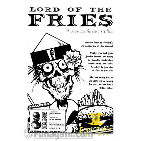 Lord of the Fries envelope edition Cheapass Games out of print. - Corn Coast Comics