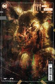 ARKHAM CITY THE ORDER OF THE WORLD #6 (OF 6) CVR B KAARE ANDREWS CARD STOCK VAR NM