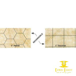Chessex Battlemat Double-Sided 1" Squares/Hexes 23 1/2" X 26" in size - Corn Coast Comics