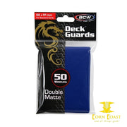 Matte Blue Deck Guards 50 Sleeves - Corn Coast Comics