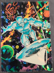 Marvel SILVER SURFER All-Prism Promo Card METALLIC FLAKE 1992 Comic Image FOIL