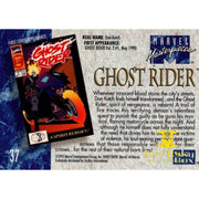 1992 Marvel Masterpieces Sky box Ghost Rider #37 - Non-Game 