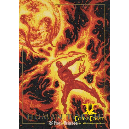 1992 Marvel Masterpieces Sky box Human Torch #31 - Non-Game 