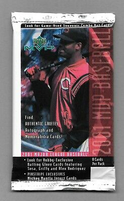 2001 Upper Deck MVP Baseball cards pack