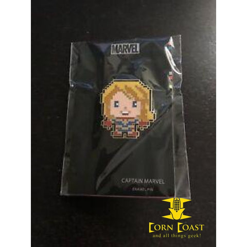 2019 SDCC Captain Marvel 8-bit pin - Back Issues