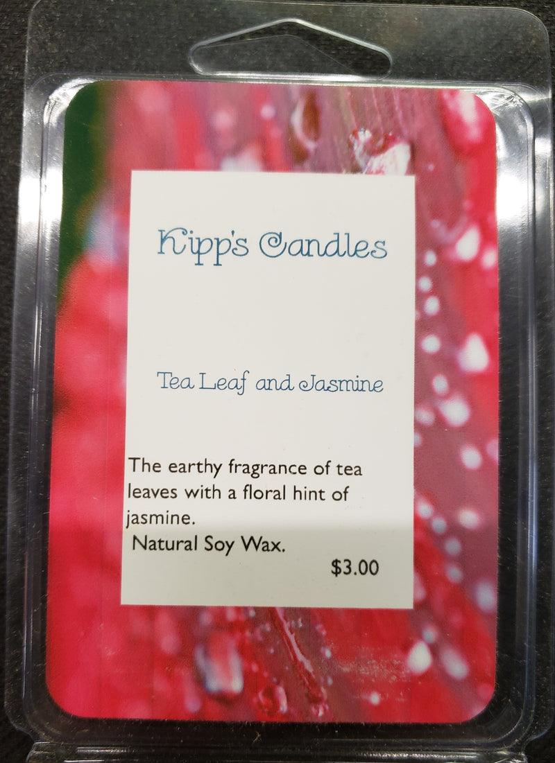 Tea leaf and jasmine wax cubes