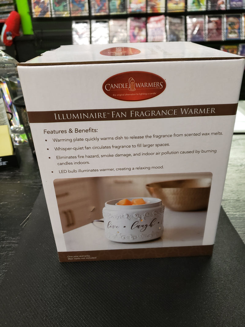 Large Live Laugh Love Pluggable Wax Cube Warmer with fan