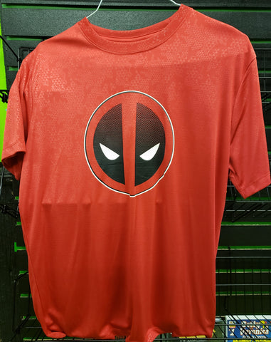 Deadpool red polyester t-shirt size L