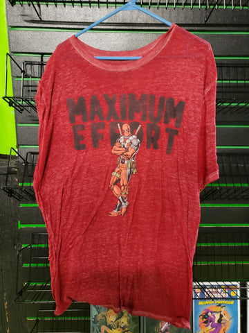 Deadpool "Maximum Effort" shirt size XL