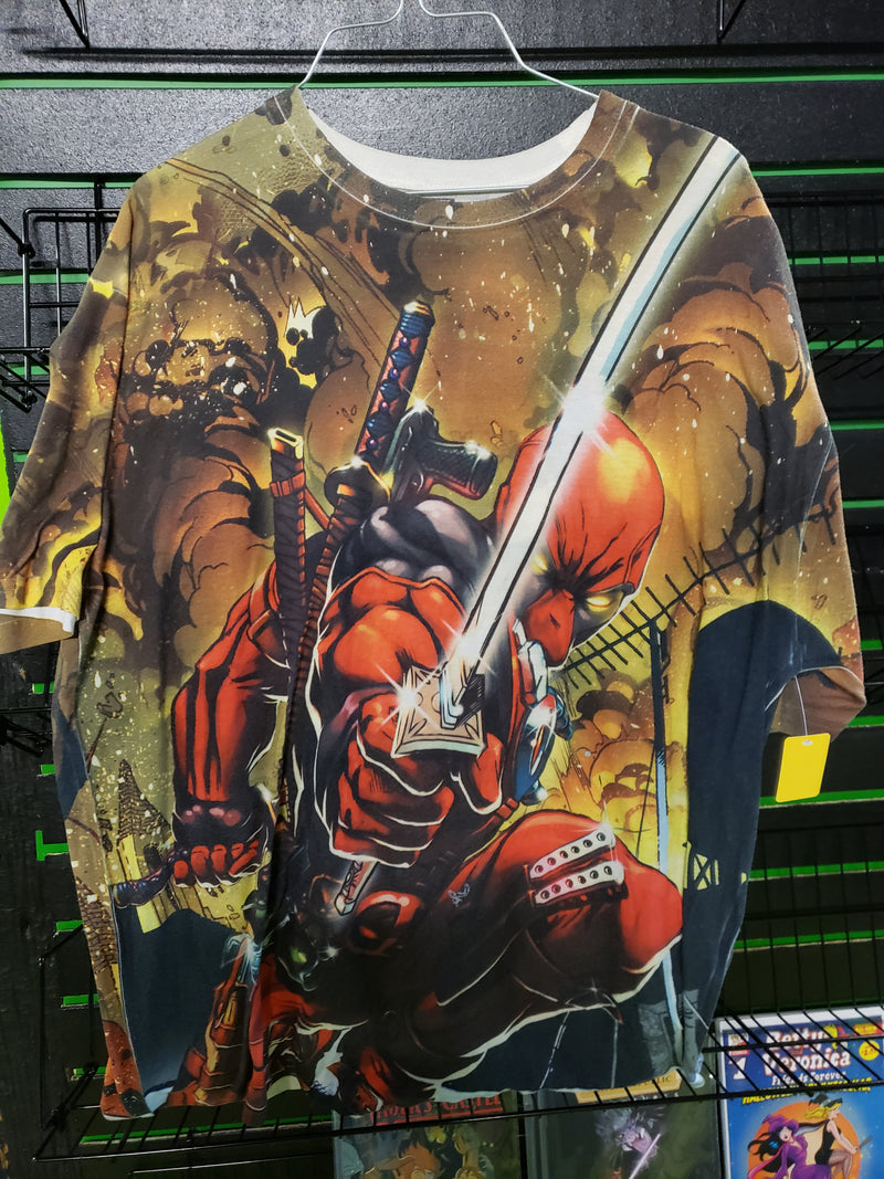 Deadpool all over print polyester t-shirt size L