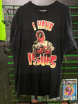 Deadpool "I have issues" shirt size XL
