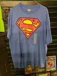 Superman symbol blue shirt size XL