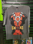 Deadpool cosplay gray shirt size XL