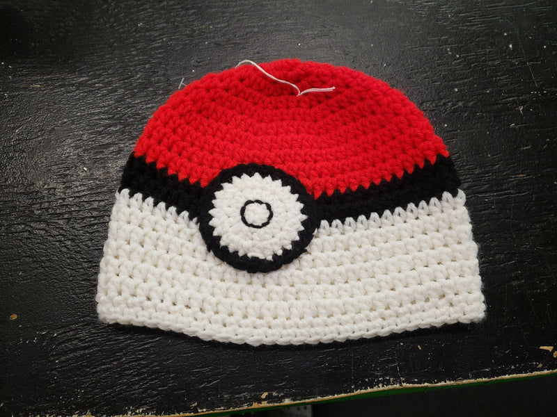 Child Pokemon Pokeball knitted winter hat