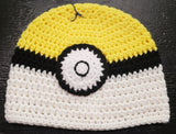 Adult Pokemon Team Instinct Pokeball knitted winter hat