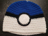 Adult Pokemon Team Mystic Pokeball knitted winter hat