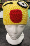 Winking face with tongue emoji adult knitted winter hat