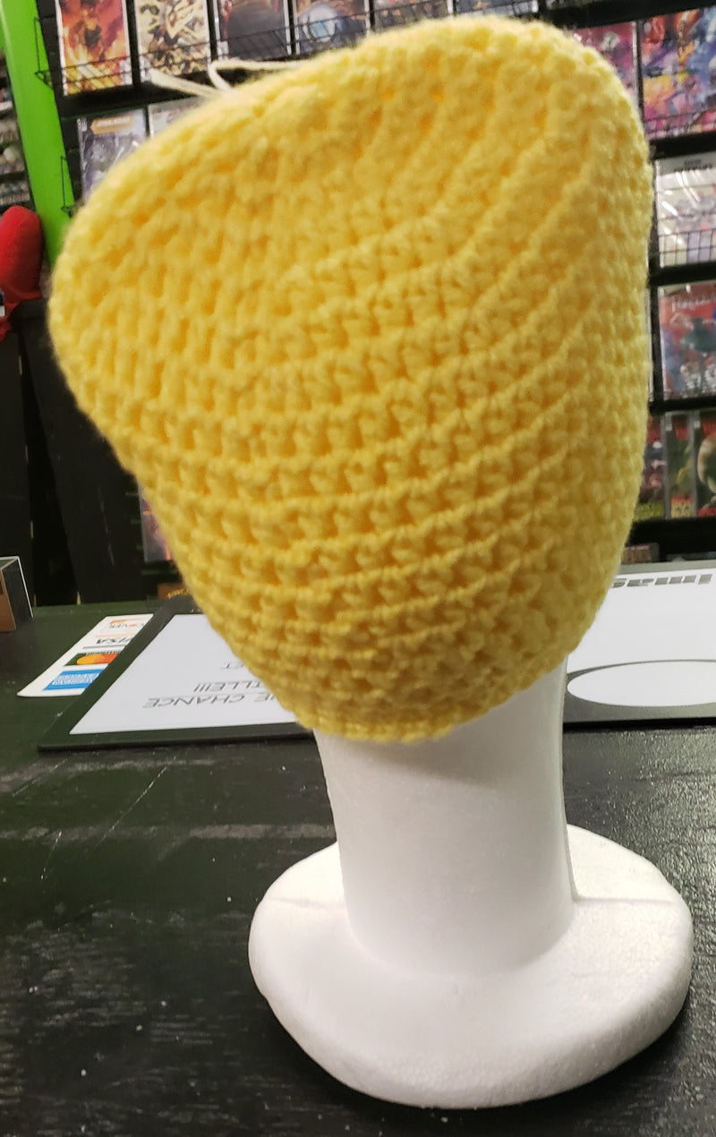 Winking smiling face with tongue emoji child knitted winter hat