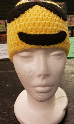 Sunglasses smiling emoji adult knitted winter hat