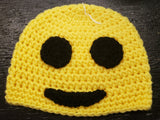 Smiling face emoji child knitted winter hat