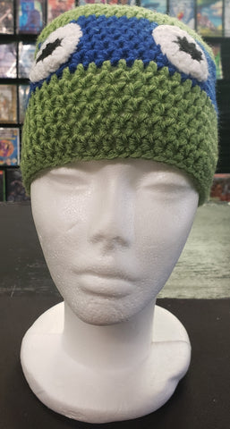 Ninja Turtle Leonardo adult knitted winter hat
