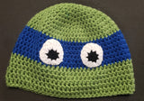 Ninja Turtle Leonardo adult knitted winter hat