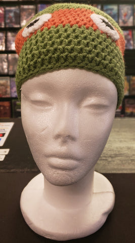 Ninja Turtle Michelangelo adult knitted winter hat