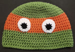 Ninja Turtle Michelangelo adult knitted winter hat