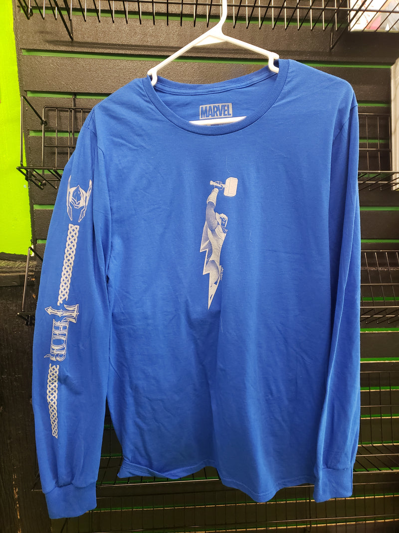 Thor long sleeve blue shirt size M