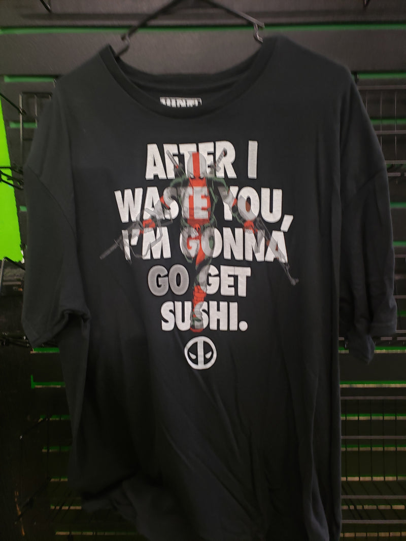 Deadpool sushi shirt size XL