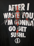 Deadpool sushi shirt size XL
