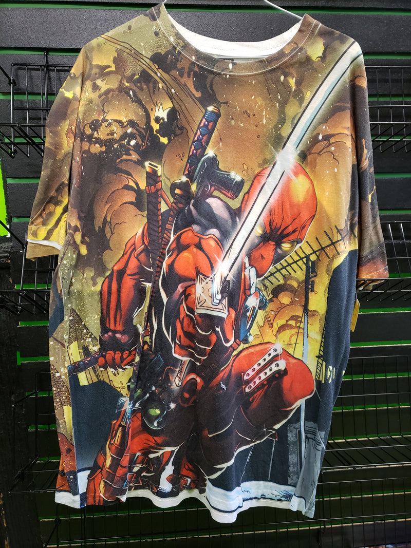 Deadpool all over print cotton t-shirt size XL