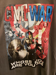 Captain America Civil War shirt size XL